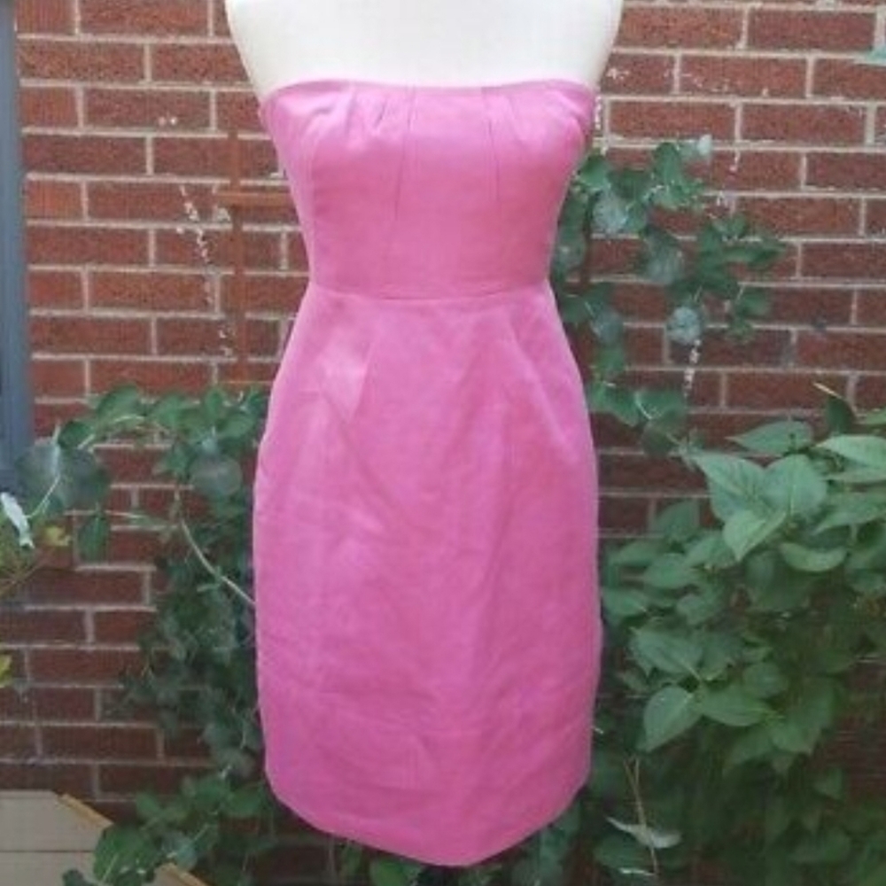 JCREW Pink Strapless Cocktail Dress